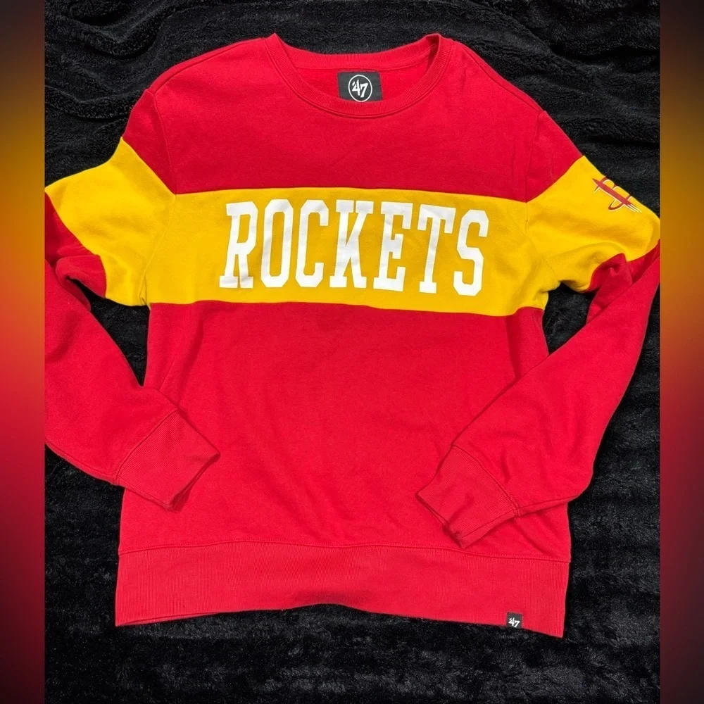 Vintage 90’s HOUSTON ROCKETS 47 Fleece Men’s Large Sweatshirt